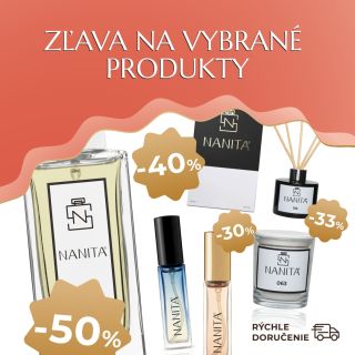 🌟 Najväčšia AKCIA v Nanite! 🌟 Ušetrite na parfémoch a bytových vôňach za skvelú cenu. 🕯️ Parfémy, bytové vône a mnoho...